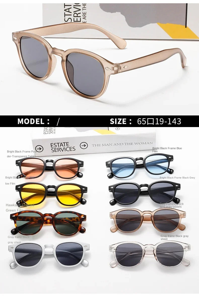Vintage Rectangle Sunglasses – Luxury Designer Square Sun Glasses for Men & Women