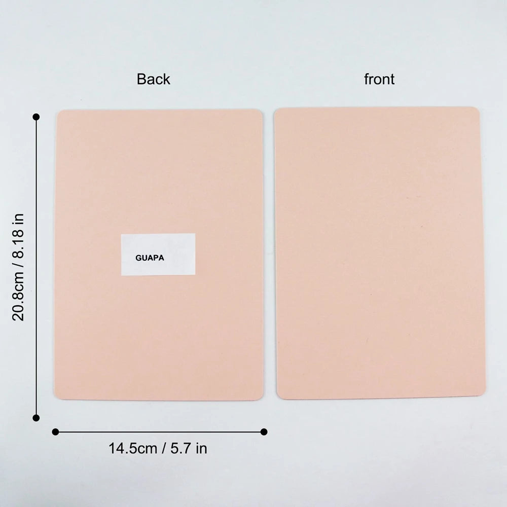 Silicone Practice Skin for Permanent Makeup — Double-Sided Latex Sheet with Brows Design for Hair Stroke Training