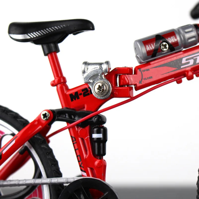 1:8 Alloy Mini Mountain Bike Model – Diecast Metal Simulation Bicycle Toy Collectible Gift