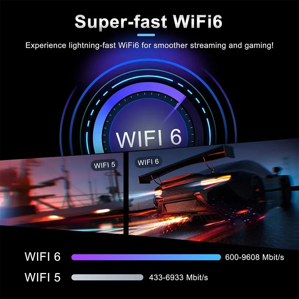 LEMFO DQ10 ATV Mini TV Stick – Android 13, 8K & 4K Support, WiFi 6, Allwinner H618 Quad-Core, Voice Remote Smart TV Box