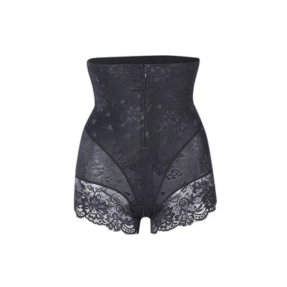 OWEQ Sexy Lace Shaper Panties – Double Control Body Shapewear with Zipper for Slimming