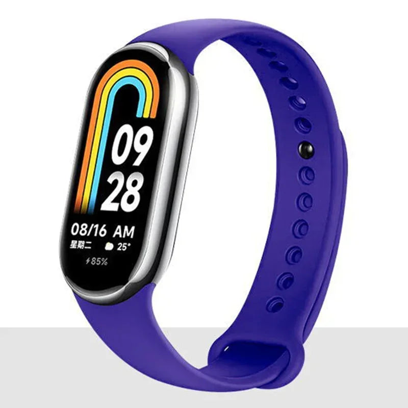 Silicone Sport Strap for Xiaomi Mi Band 8 NFC – Replacement Smartwatch Bracelet