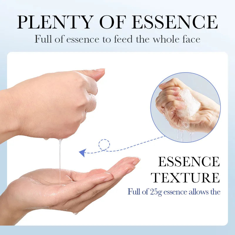 10pcs SAODER Hyaluronic Acid Face Masks – Hydrating, Moisturizing & Firming Skincare