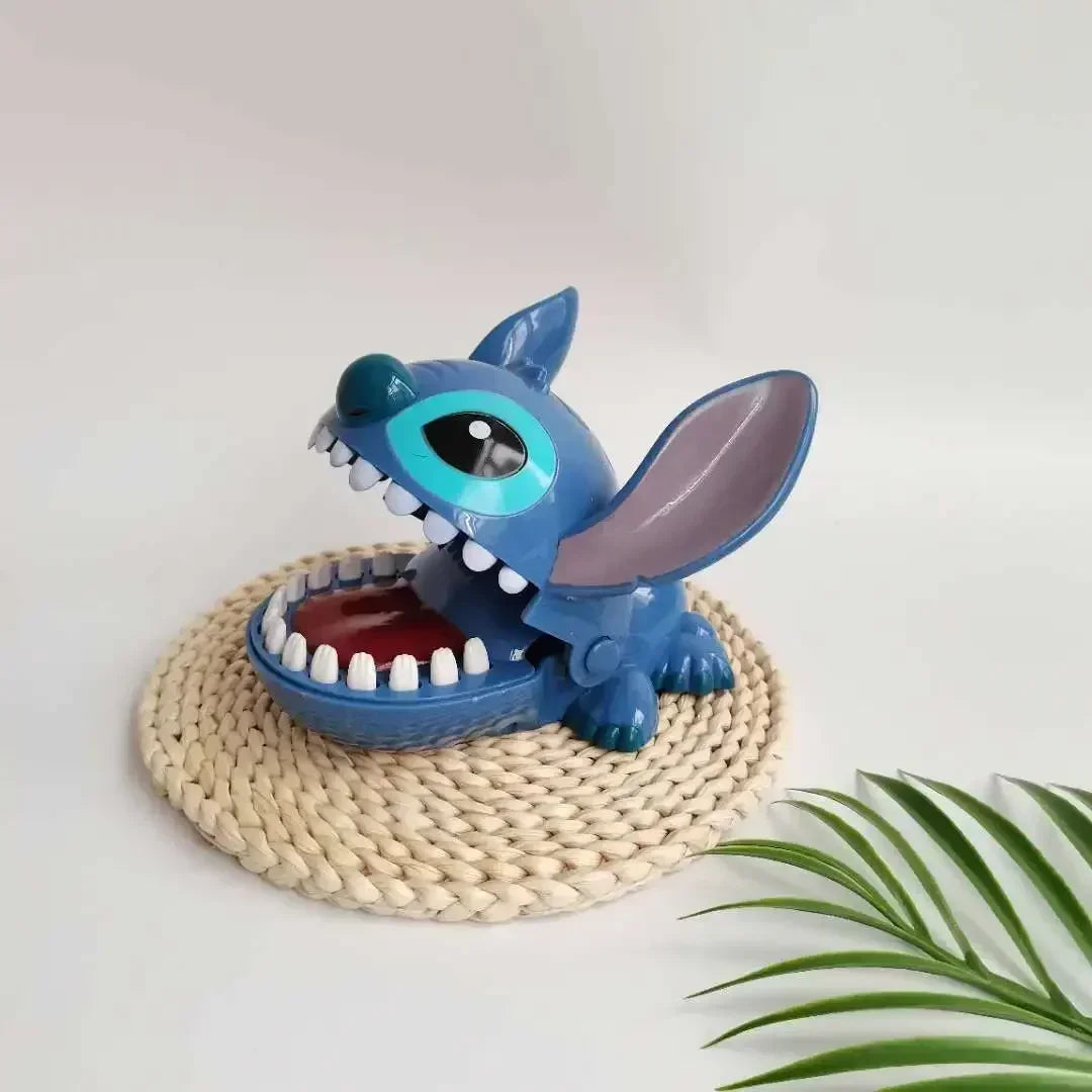 Disney Stitch Bite Finger Figures - Anime Dentist Push Teeth Game, Funny Toy Model for Kids, Baby Birthday Gift