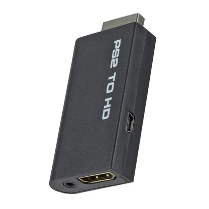 PS2 to HDMI Converter – Audio & Video Adapter with 3.5mm Port, Supports 480i/480p/576i Display Modes for PC & PS2