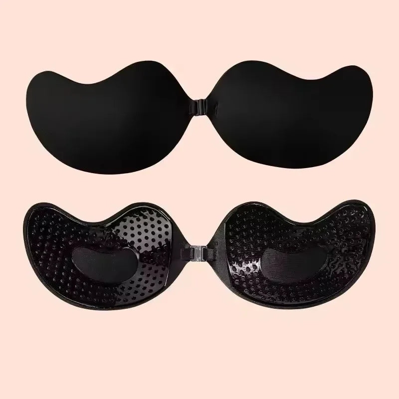 Invisible Stick-On Lift Bra - Strapless Seamless Push-Up Bra for Women, Backless Outfit & Lingerie Accessory