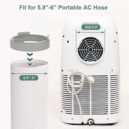 150mm Portable AC Exhaust Hose Connector – Replacement Duct Interface & Window Adapter for Air Conditioner Units