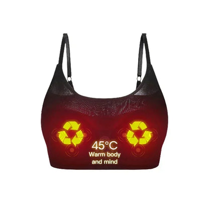 Electric Wireless Breast Massage Bra – Hot Compress Chest Care & Enhancement Massager