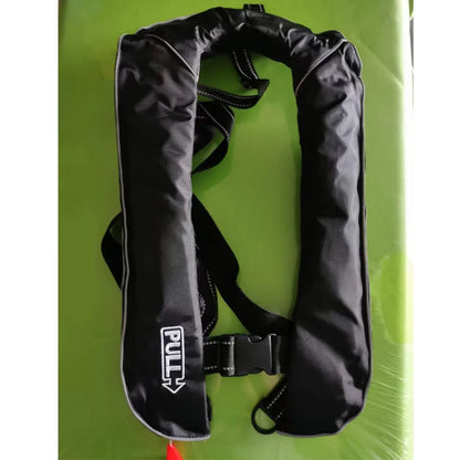 Professional Self-Inflatable Fishing Vest – 150N/100N Life Jacket for Adults, Manual & Auto Water Sports