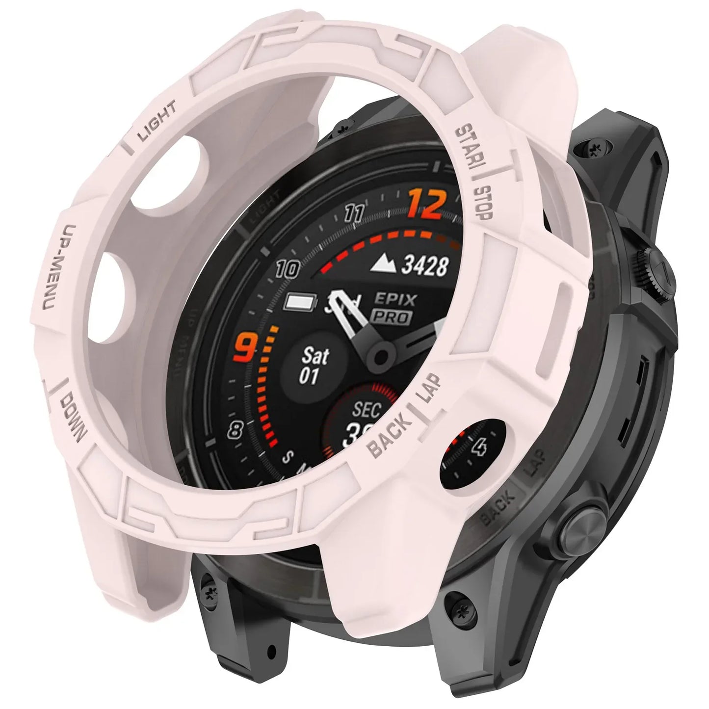 Hollow Protective Silicone Case for Garmin — Bumper Cover for Fenix 7/7S/7X and Epix Pro (42mm, 47mm, 51mm)