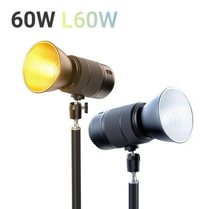 LUXCEO L60W L60RGB 60W RGB Video Fill Light - Portable Photography & Video Light with 2500mAh Battery for Camera Studio & Outdoor Use