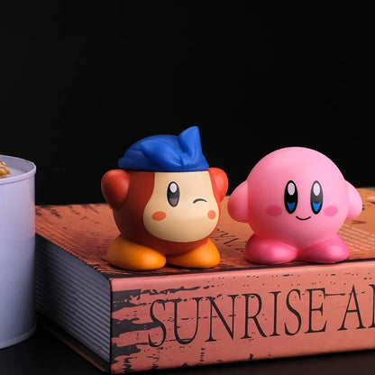 8pcs Kirby Anime Figure Set – Cute Pink Mini Figures for Kids’ Collectible Toys & Gifts
