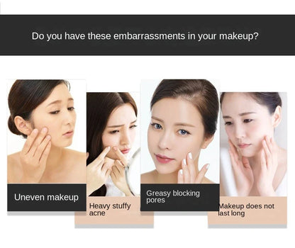 Mushroom Head Air Cushion CC Cream – Natural Moisturizing Foundation & Concealer for Oil-Control & Whitening – BB Cream Makeup Cosmetics