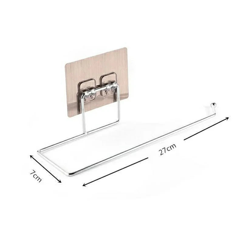Metal Paper Towel Holder Stand – Modern Minimalist Countertop Dispenser, Elegant Gold & Rose Gold Finish for Kitchen & Dining Table