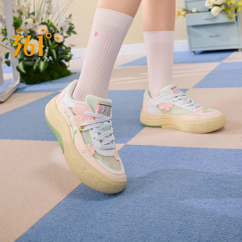 361° Women's Board Sneakers - Breathable Thick-Soled Anti-Slip Casual Shoes 682526608