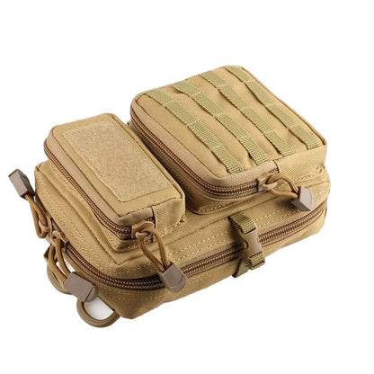 Tactical Multifunction Waist Bag – Molle Travel Pouch, EDC Phone Holder, Fanny Pack for Camping, Hiking & Hunting