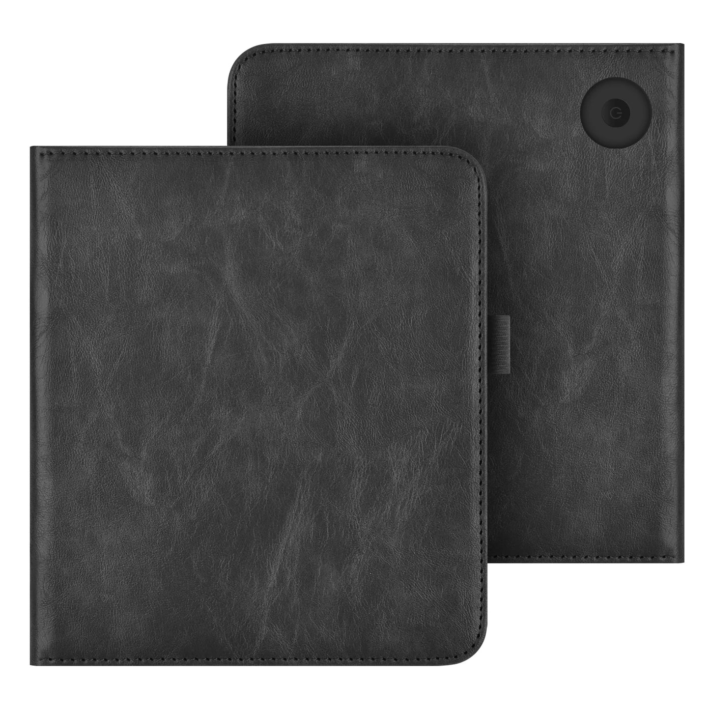 KOBO Libra 7" Leather Case – Hand Strap, Stand & Card Slot Cover for Libra Colour, Libra 2, Libra H2O (N428/N418/N873)
