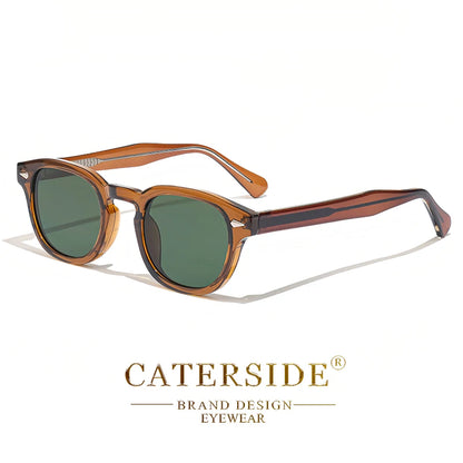 CATERSIDE Retro Small Circular Sunglasses — Luxury Punk Design Shades for Men & Women, Business & Party UV400 Eyewear