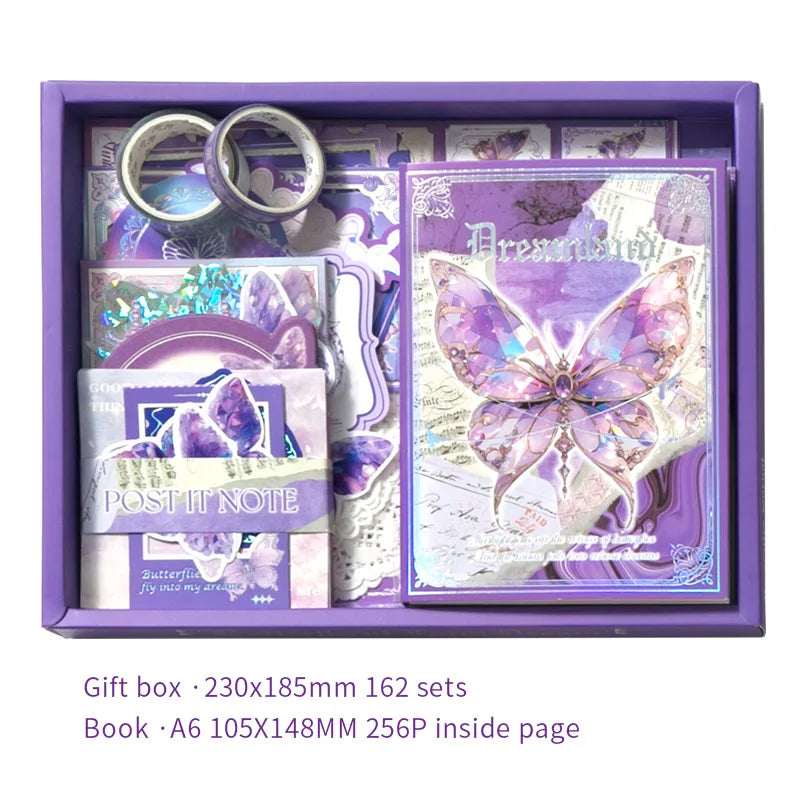 165 Piece Vintage Handbook Gift Boxes – School Student Reward & Scrapbooking Supplies, Children's Gift Set