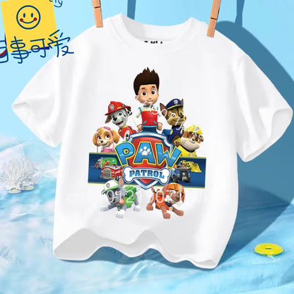 Paw Patrol Kids T-Shirt – Skye Cartoon Short Sleeve Summer Top for Boys & Girls Casual Wear Birthday Gift Clothing