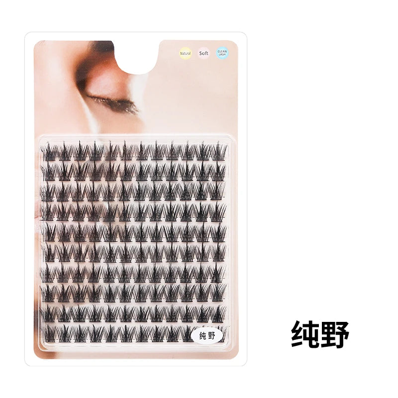 Individual Lash Extensions Kit – DIY Cluster Eyelash Book, False Lashes for Home Makeup