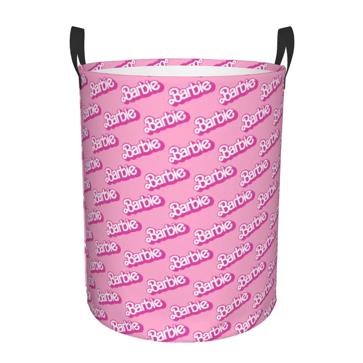Custom Barbie Logo Laundry Basket – Collapsible Large Capacity Clothes Storage Bin, Disney Baby Hamper