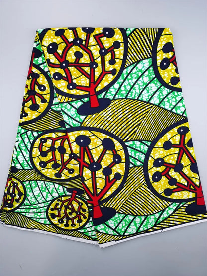 2025 African Wax Fabric - High Quality Cotton Nigerian Ankara Batik Print Material for Sewing & Dresses
