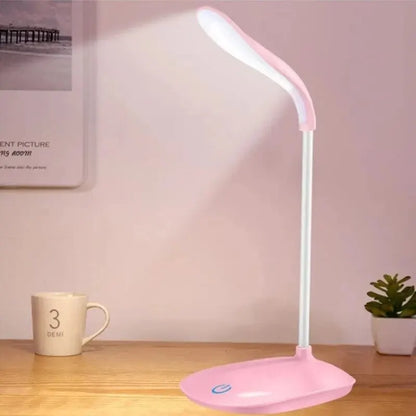 LED Eye Protection Desk Lamp – Touch Dimmable USB Reading Light for Office, Study, Dormitory & Bedroom Night Lighting