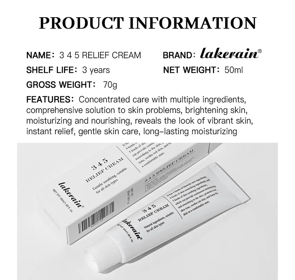 345 Relief Cream – Soothing Skincare Solution to Address Blemishes, Nourish Skin & Promote Healthy Complexion