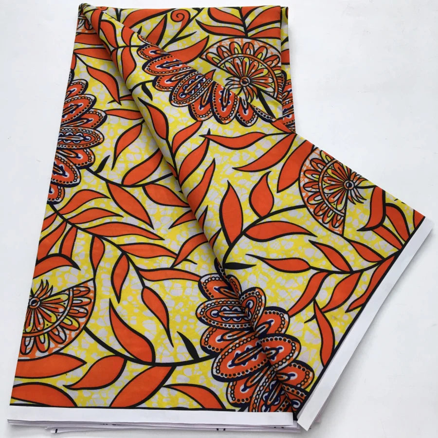 African Wax Print Fabric - Nigerian Ankara Batik Dutch Fabric for Women’s Dresses & Sewing Materials