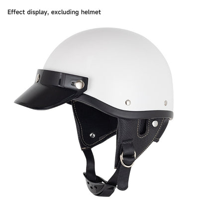 3 Snap-Button Universal Helmet Visor – Windproof Flip Shield for Open Face Motorcycles