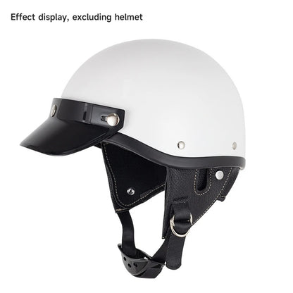 3 Snap-Button Universal Helmet Visor – Windproof Flip Shield for Open Face Motorcycles