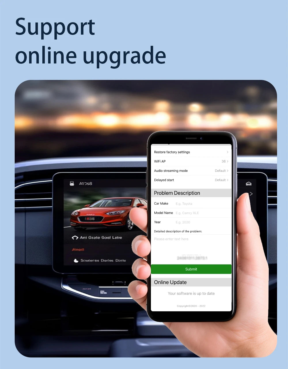 Acodo Wired to Wireless CarPlay Dongle – Android Auto Adapter, Fast WiFi, USB Type-C Plug & Play