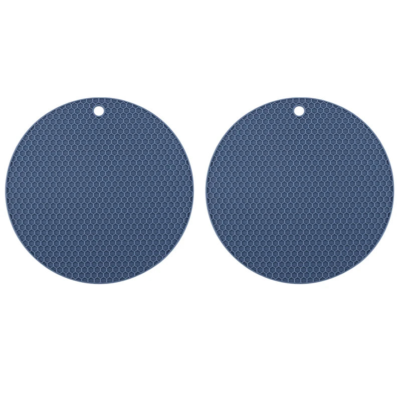 2/4 PCS Multifunction Heat Resistant Silicone Mats – Nonslip Drink Coasters, Pot Holders & Kitchen Placemats