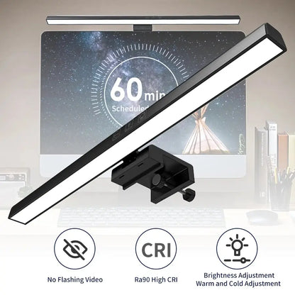 LED Monitor Light Bar Desk Lamp – 33cm & 50cm USB-Powered Dimmable Screen Light for Office & Reading