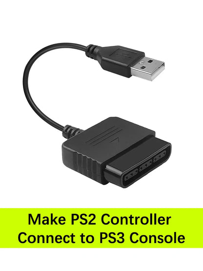 PS2 Controller Adapter Cable - Connect PS2 Controllers to PS3 Console & PC (Driver-Free)