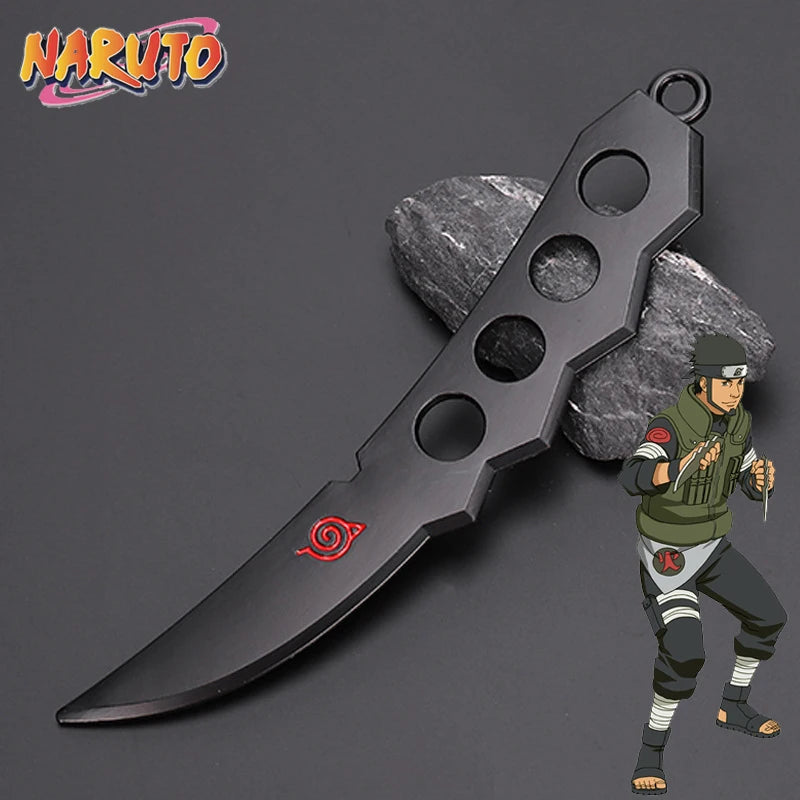 Anime Naruto Weapon Keychain Set – Metal Models of Asuma, Zabuza Sword, Kisame, Hidan, Minato Kunai & Flying Thunder God Cosplay Toys for Boys