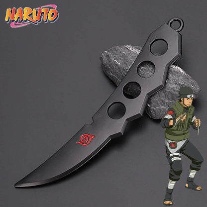 Anime Naruto Weapon Keychain Set – Metal Models of Asuma, Zabuza Sword, Kisame, Hidan, Minato Kunai & Flying Thunder God Cosplay Toys for Boys