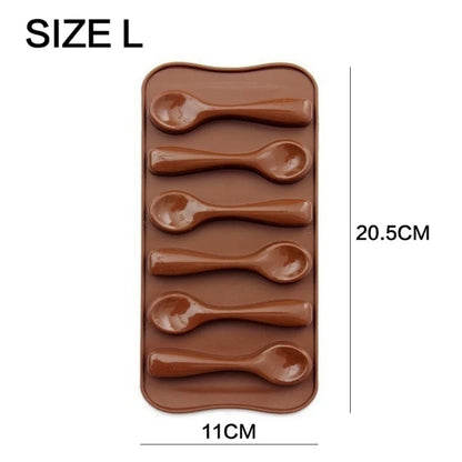 JJYY Silicone Chocolate Mold – 12-Cavity Fondant & Candy Bar Mould for Cake Decoration & Baking