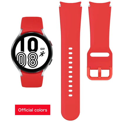 Samsung Galaxy Watch Silicone Band - 20mm Replacement Strap for Galaxy Watch 4, 5, 6, 5 Pro and 6 Classic 40mm–47mm Models