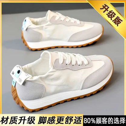 Breathable Ballet Flat Shoes - Women’s Lightweight Rubber Sole Round Toe Casual Flats