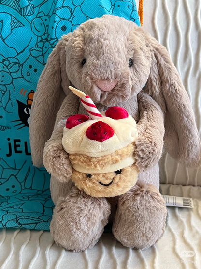30cm Long Ears Bunny Plush Toy - Ultra Soft Rabbit Stuffed Animal Home Decor & Gift