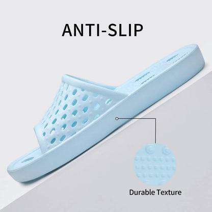 Comwarm Women Shower Shoes - Quick Dry Non-Slip Drain Hole Slippers for Beach Bathroom Pool Gym