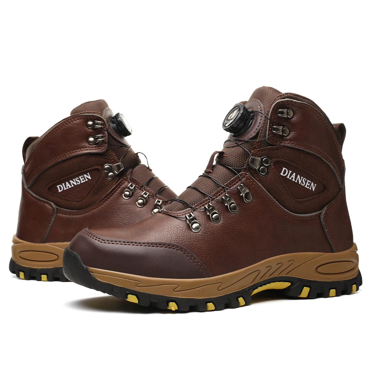 Rotating Button Safety Shoes for Men – Steel Toe, Indestructible, Puncture-Proof Work Sneakers & Protective Boots