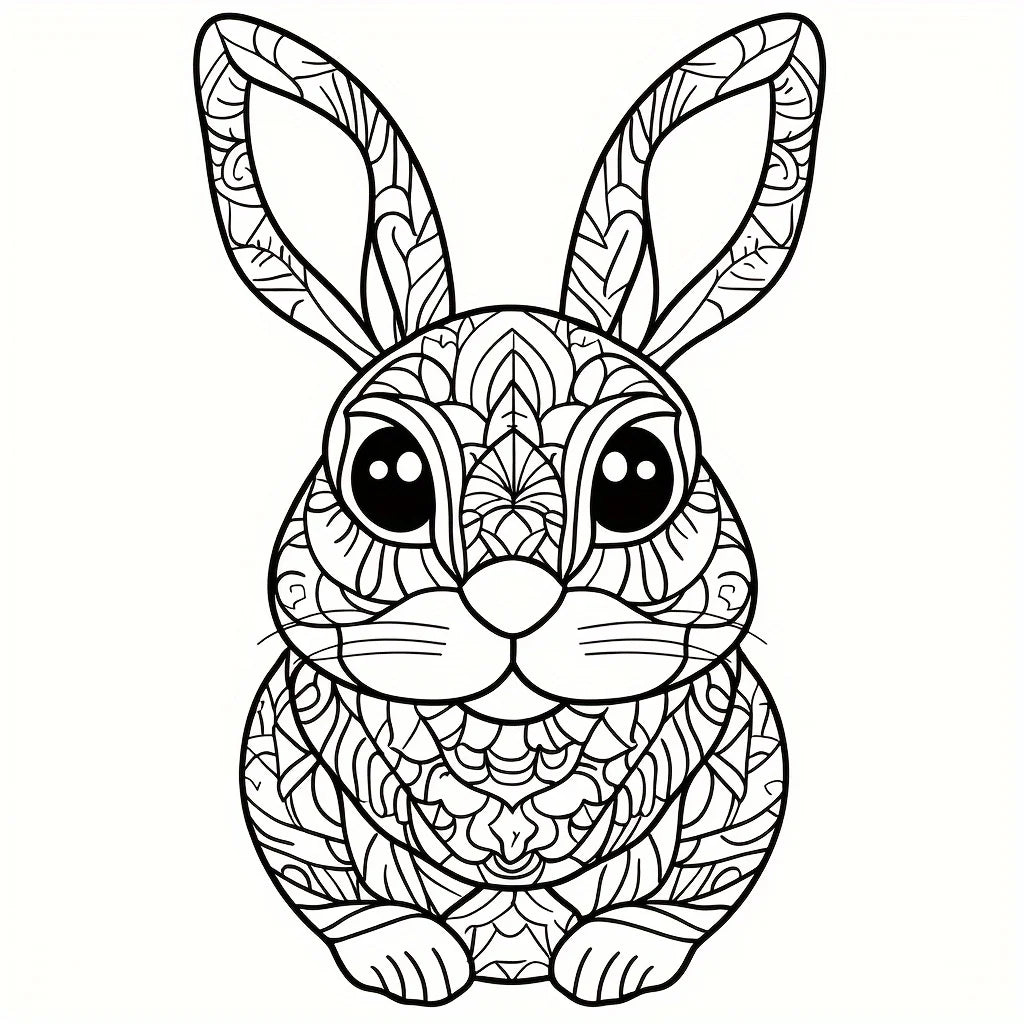 28-Page Mandala Animal Coloring Book for Adults - Stress Relief, Relaxation & Creative Coloring Activity Book