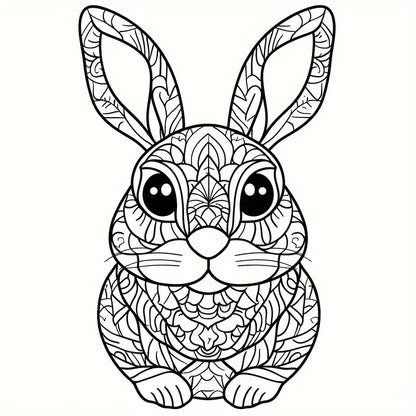 28-Page Mandala Animal Coloring Book for Adults - Stress Relief, Relaxation & Creative Coloring Activity Book
