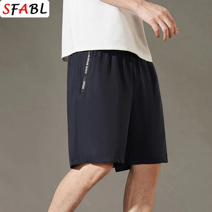 Men's Summer Beach Shorts – Quick-Drying, Breathable Elastic Fitness & Running Casual Shorts