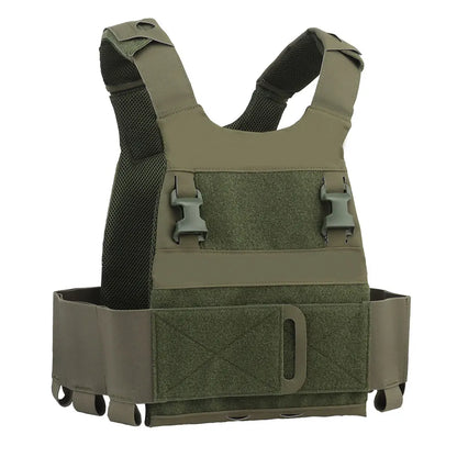 FCPC Tactical Vest Ferro – Lightweight Folding Airsoft Plate Carrier with Breathable Design, Portable Hunting Mag Pouch & Army Equipment