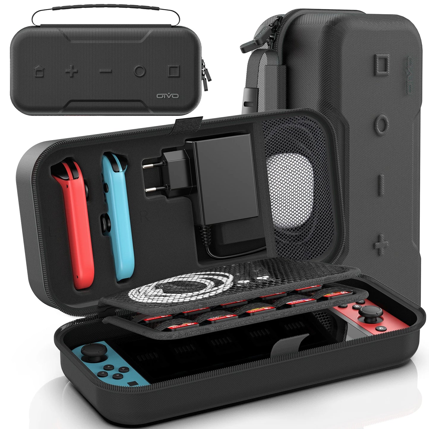 OIVO Large Storage Bag for Nintendo Switch — Portable Waterproof & Anti-Scratch Carrying Case for Switch OLED