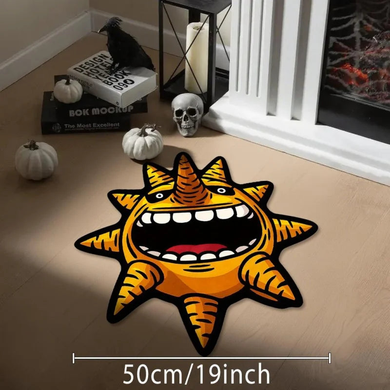 Anime Style Sun Carpet - Creative Living Room & Bedroom Decor Rug for Home and Festival Gifts